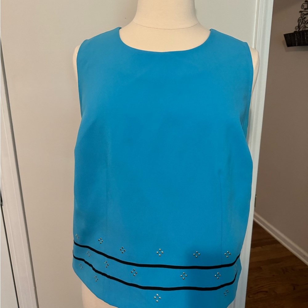 Fashion Bug. Size 20W. Blue with metal detail. Two small stains on back.